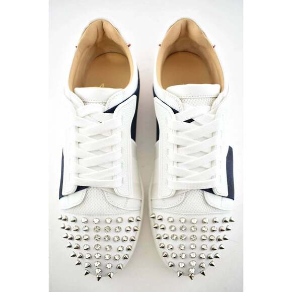 Christian Louboutin Elastikid Spikes Donna Flat Lace Up Tie Low Top Sneaker 40.5 - Picture 8 of 9